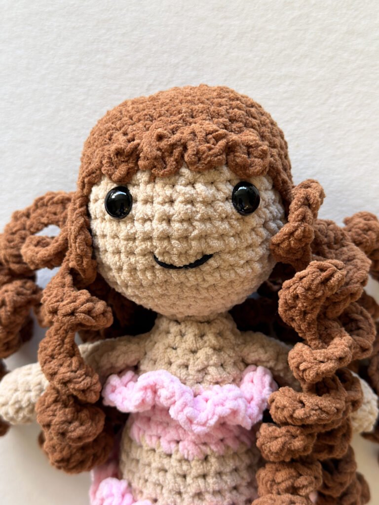 Crochet chenille mermaid Free pattern Smile