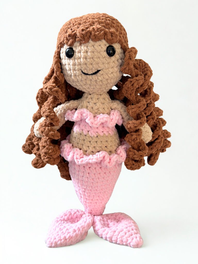 Crochet chenille mermaid Free pattern 